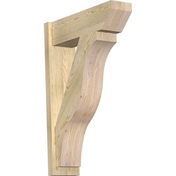 Ekena Millwork Funston Slat Rough Sawn Outlooker, Douglas Fir, 8"W x 26"D x 38"H OUT08X26X38FST06RDF - main